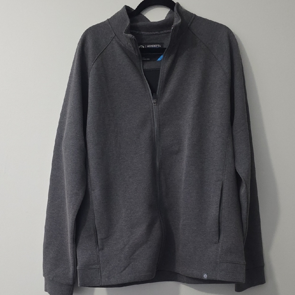 Mondetta Men's Charcoal Gray Full-Zip Sweater Jacket